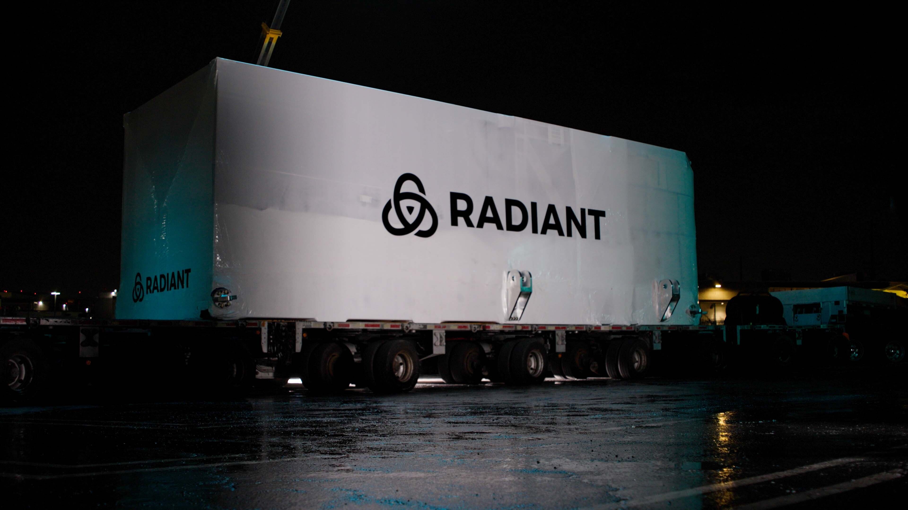 KDU sits on a trailer, ready to be shipped up to INL's DOME facility